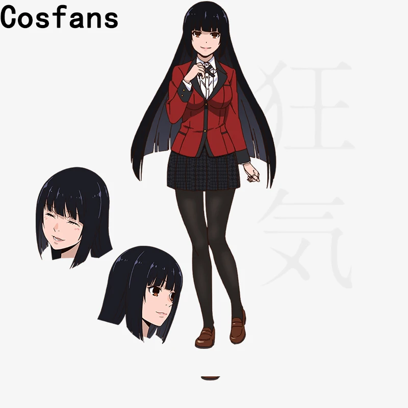 CosZtkhp Hot Cool Cosplay Costumes Anime Kakegurui Yumeko Jabami Japanese School Girls Uniform Full Set Jacket & Shirt Skirt Stockings Tie 29 CosZtkhp Hot Cool Cosplay Costumes Anime Kakegurui Yumeko Jabami Japanese School Girls Uniform Full Set Jacket & Shirt Skirt Stockings Tie -Zentai shop online