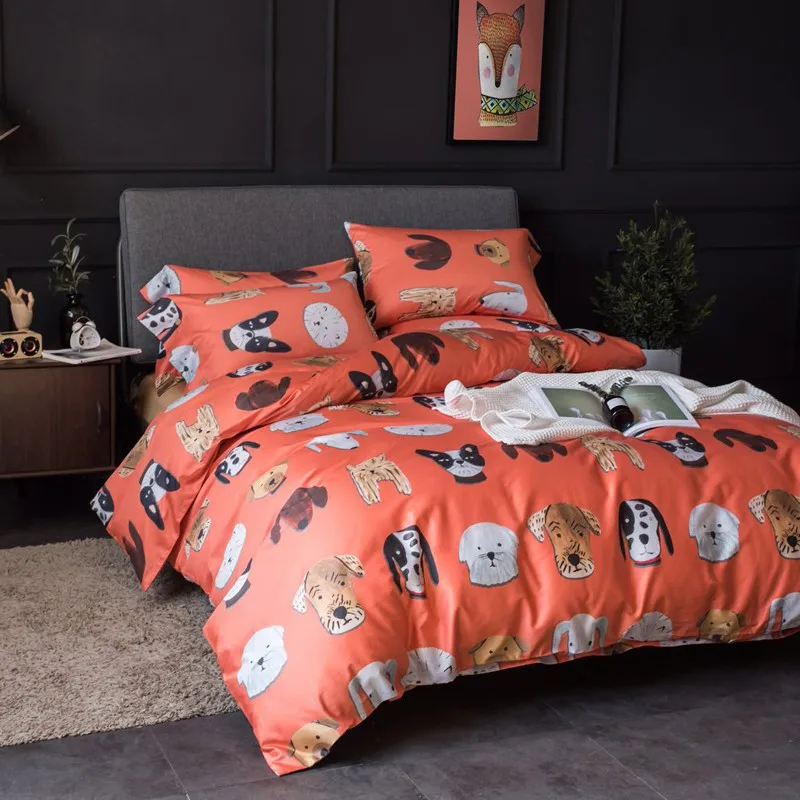 4Pcs 100% Cotton Queen King size Lovely Cartoon Bedding set Animal Duvet Cover Set Bed sheet Pillowcase pink red cat v
4Pcs 100% Cotton Queen King size Lovely Cartoon Bedding set Animal Duvet Cover Set Bed sheet Pillowcase pink red cat v