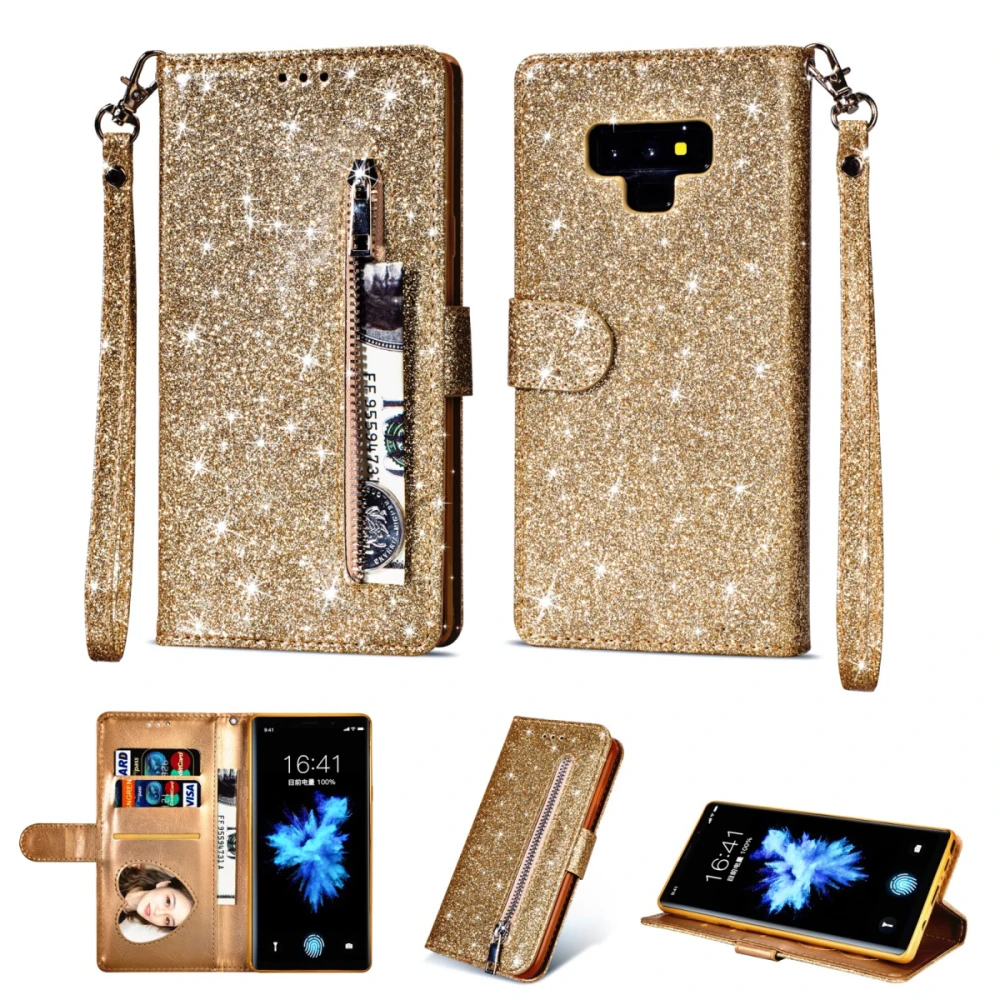 Luxury Glitter Leather Wallet Case For Samsung Note 8 9 S7 S6 edge S8 S9 plus A6 2018 Phone Cover Stand Card Holder Flip Coque
Luxury Glitter Leather Wallet Case For Samsung Note 8 9 S7 S6 edge S8 S9 plus A6 2018 Phone Cover Stand Card Holder Flip Coque