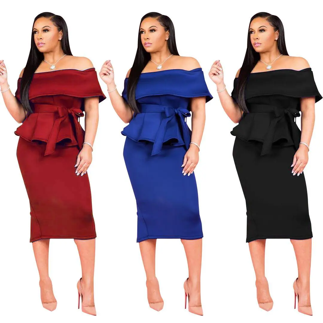 Fashion Card Shoulder Stitching Ruffled Knit Sweater. Split Bag Hip Pencil Skirt. Office Lady Back Zipper Two-piece Set 3 Color
Fashion Card Shoulder Stitching Ruffled Knit Sweater. Split Bag Hip Pencil Skirt. Office Lady Back Zipper Two-piece Set 3 Color