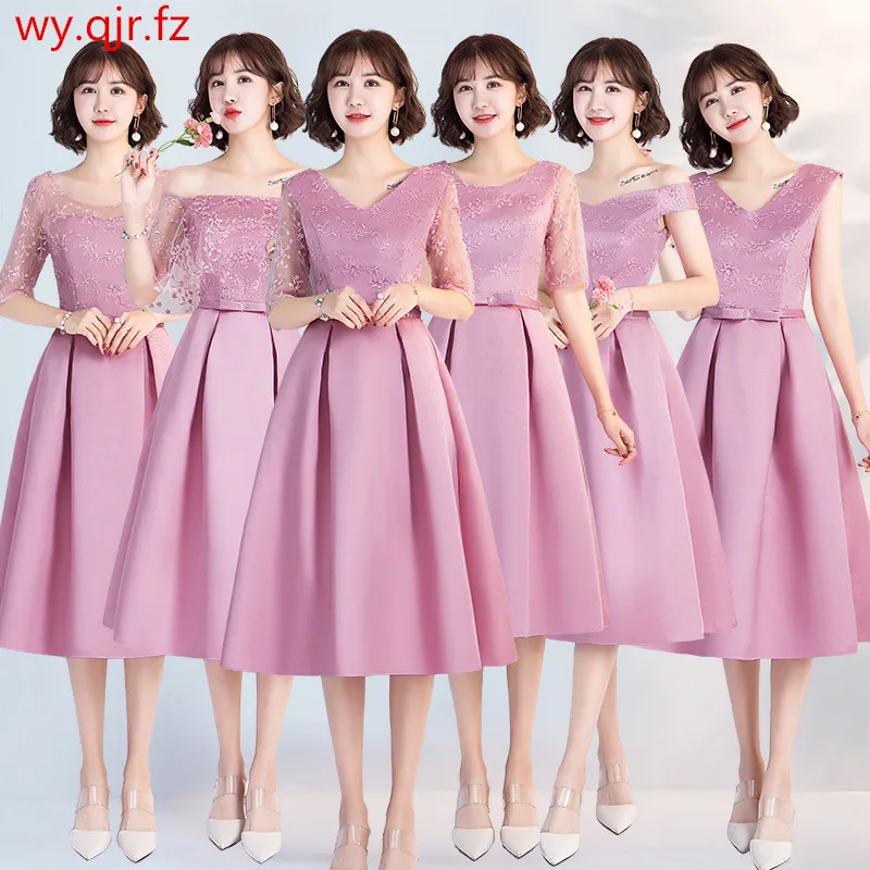 YWXN5559Z#Pale Mauve Long, medium and short V-neck Boat Neck Lace up Bridesmaid Dresses 2019 new wedding party dress prom gown
YWXN5559Z#Pale Mauve Long, medium and short V-neck Boat Neck Lace up Bridesmaid Dresses 2019 new wedding party dress prom gown