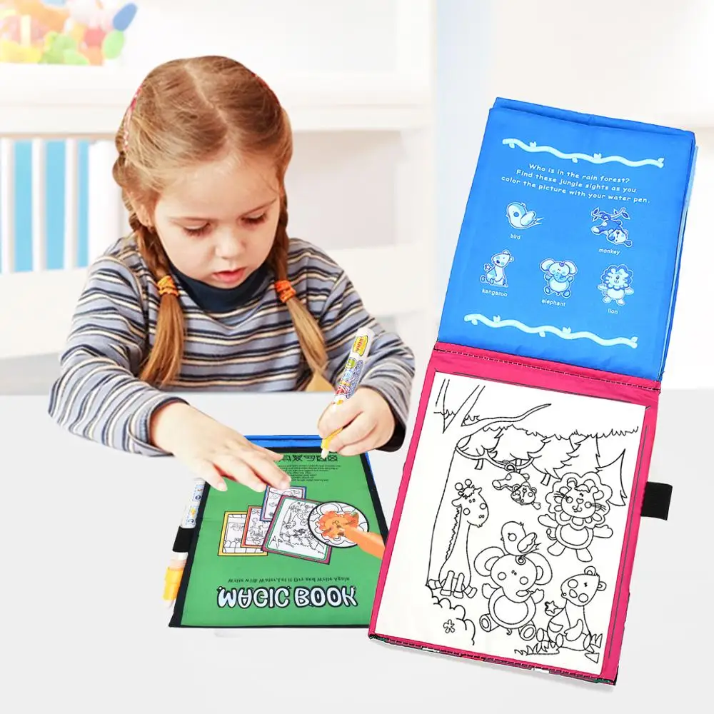21cm Cloth Magic Water Drawing Book Toy Coloring Book Doodle Magic Drawing Toy Pen With Book Animals Painting Toys for Children
21cm Cloth Magic Water Drawing Book Toy Coloring Book Doodle Magic Drawing Toy Pen With Book Animals Painting Toys for Children