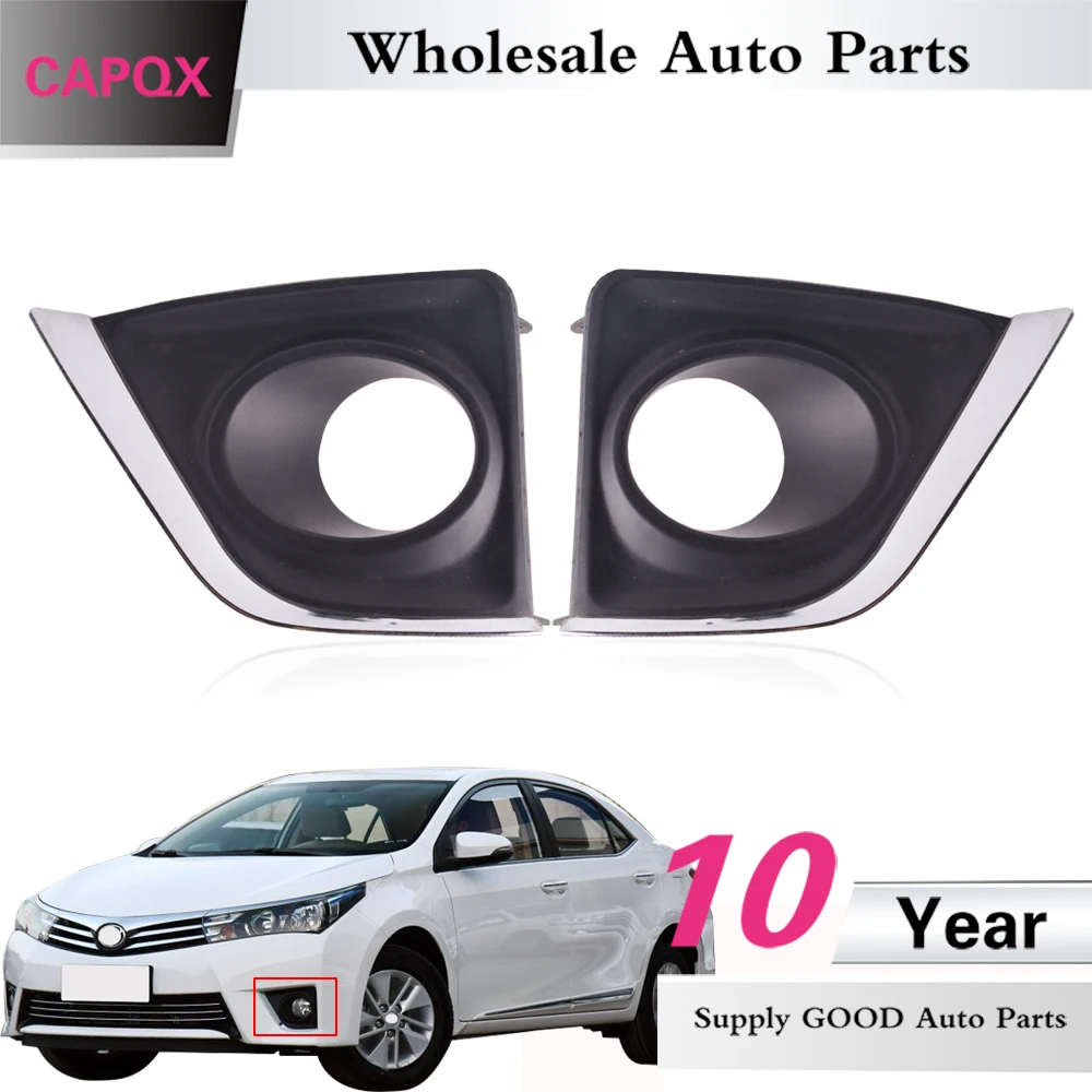 CAPQX For Toyota Corolla 2014 2015 2016 2017 Front bumper Fog light cover FogLamp cap Foglight shell Frame
CAPQX For Toyota Corolla 2014 2015 2016 2017 Front bumper Fog light cover FogLamp cap Foglight shell Frame