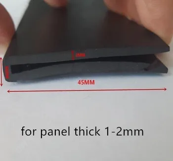 Rubber Sealing U Strip 45x6x45mm for 1-2mm thick Glass Metal Car Wood Panel Board Edge Encloser Shield Black
Rubber Sealing U Strip 45x6x45mm for 1-2mm thick Glass Metal Car Wood Panel Board Edge Encloser Shield Black
