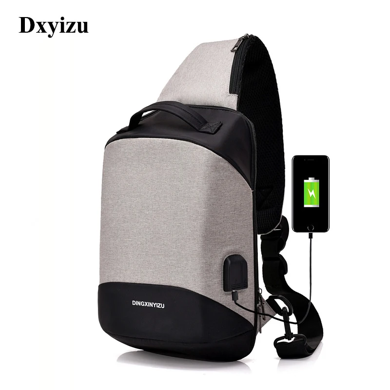 DXYIZU USB Sling Bag for Men Women Chest Bag Large Capacity Waterproof Summer Short Trip Messengers Crossbody Bags 2019 Hot Sale
DXYIZU USB Sling Bag for Men Women Chest Bag Large Capacity Waterproof Summer Short Trip Messengers Crossbody Bags 2019 Hot Sale