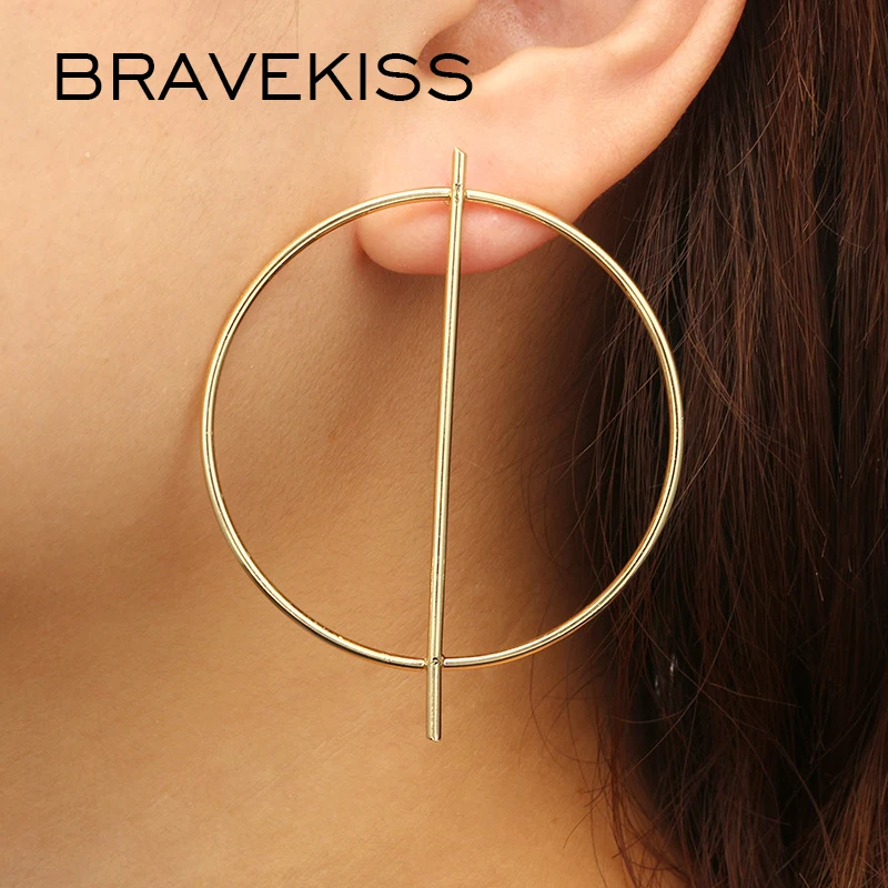 BRAVEKISS Simple Hollow Circle Geometric Stud Earrings for Women Trendy Gold Silver Color Alloy Earrings Fashion Jewelry BPE1442
BRAVEKISS Simple Hollow Circle Geometric Stud Earrings for Women Trendy Gold Silver Color Alloy Earrings Fashion Jewelry BPE1442