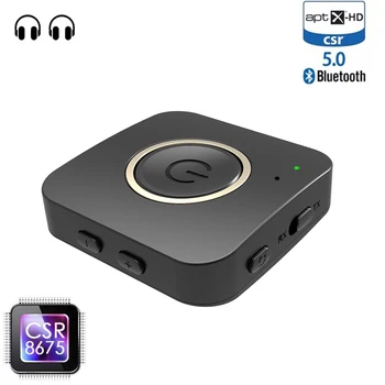 Double Connection Bluetooth 5.0 Aptx HD Low Latency Stereo Aux 3.5mm RCA Music Transmitter Receiver Handsfree TV Audio Adapter
Double Connection Bluetooth 5.0 Aptx HD Low Latency Stereo Aux 3.5mm RCA Music Transmitter Receiver Handsfree TV Audio Adapter