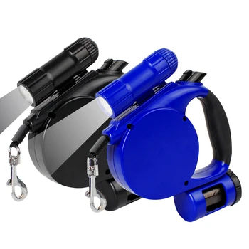 3 in 1 Dog Leash Automatic Retractable 4.5m Lead LED light Garbage bag Dog Leads Durable Nylon For Small Medium Dog Pet cat 
3 in 1 Dog Leash Automatic Retractable 4.5m Lead LED light Garbage bag Dog Leads Durable Nylon For Small Medium Dog Pet cat