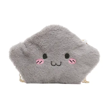 Faux fur plush cartoon smile face chain children school bag kids travel messenger cross-body bag small pouch for baby girls
Faux fur plush cartoon smile face chain children school bag kids travel messenger cross-body bag small pouch for baby girls