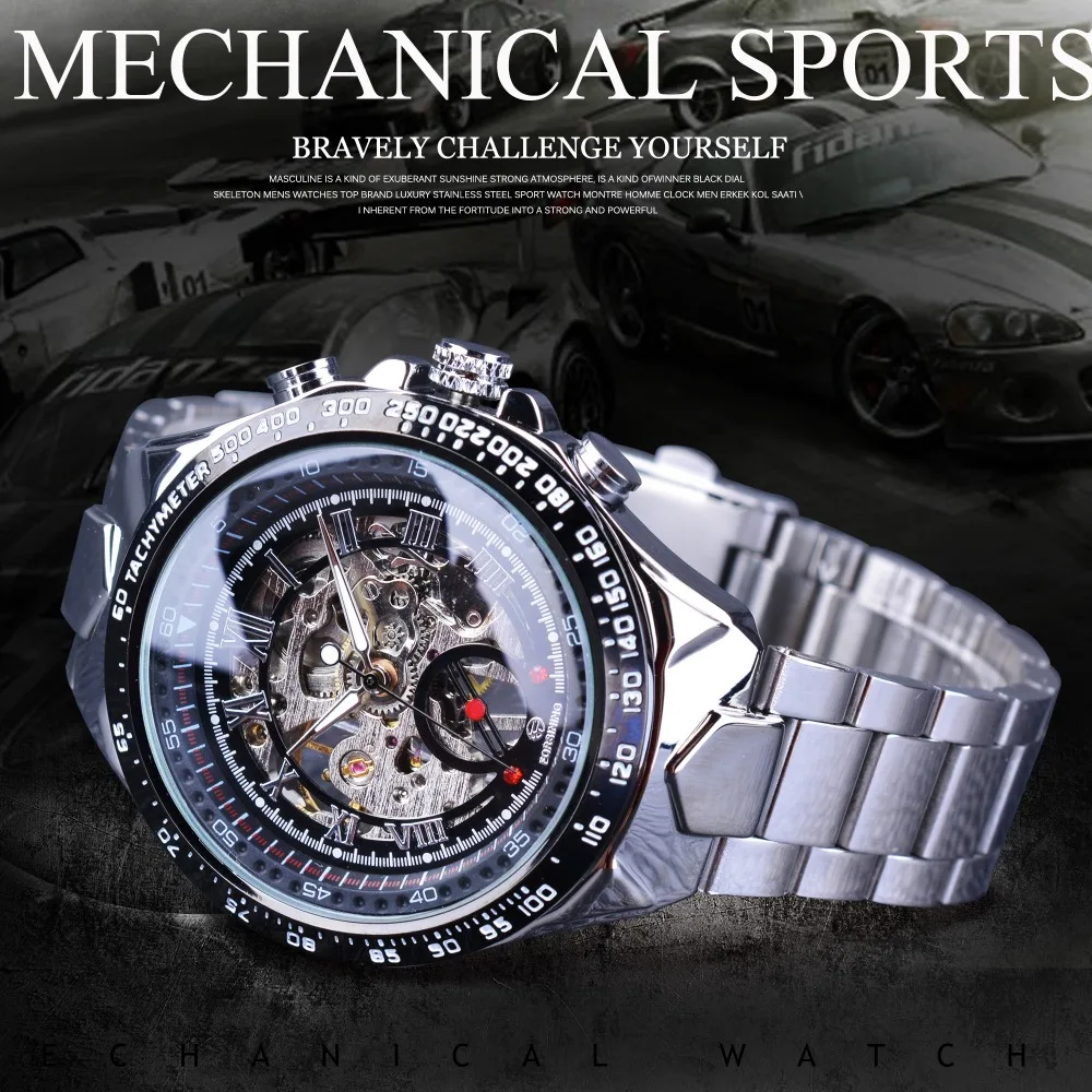 Forsining Mechanical Skeleton Sport Watch