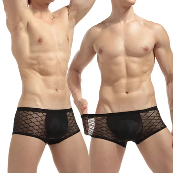 KLV Breathable Ice Silk Solid Men Cool Underwear U Convex Design Underwear Male Mesh Sexy Trunks Low Waist Briefs
KLV Breathable Ice Silk Solid Men Cool Underwear U Convex Design Underwear Male Mesh Sexy Trunks Low Waist Briefs