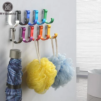 Decorative Aluminum Candy Color Wall Hooks Towel Hanger 9-colors Clothes hanger & Metal & Towel & coat&Robe Hooks 1pc
Decorative Aluminum Candy Color Wall Hooks Towel Hanger 9-colors Clothes hanger & Metal & Towel & coat&Robe Hooks 1pc