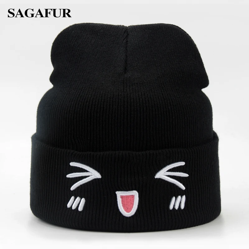 Warm Soft Hat Female Embroidery Cute Emoji Skullies Casual Outdoor Ski Cap Stretch Knitted Hat Women's Winter Beanies For Girl
Warm Soft Hat Female Embroidery Cute Emoji Skullies Casual Outdoor Ski Cap Stretch Knitted Hat Women's Winter Beanies For Girl
