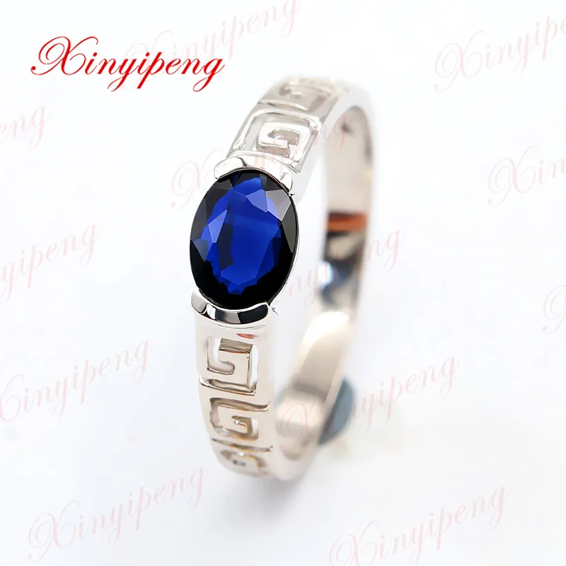 Xin yi peng 18 k white gold set with 1 carat natural sapphire ring woman ring, simple and easy
Xin yi peng 18 k white gold set with 1 carat natural sapphire ring woman ring, simple and easy