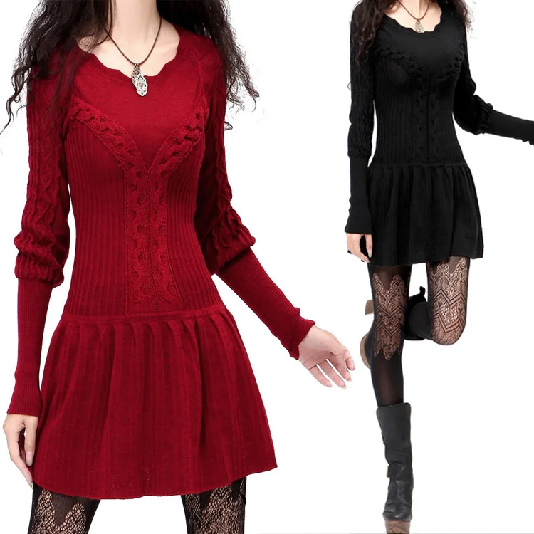 2019 Spain style vintage long sleeve o neck black red solid sweater autumn winter boho elegant pullovers knitwear free shipping
2019 Spain style vintage long sleeve o neck black red solid sweater autumn winter boho elegant pullovers knitwear free shipping
