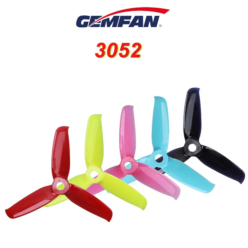 24pcs Gemfan Flash 3052 3.0x5.2 PC 3-Paddle Propeller Prop 5mm Mounting Hole for 1306-1806 Motor RC Drone Blue Red Pink Black
24pcs Gemfan Flash 3052 3.0x5.2 PC 3-Paddle Propeller Prop 5mm Mounting Hole for 1306-1806 Motor RC Drone Blue Red Pink Black