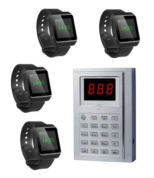Fast food wireless calling system, kitchen queue management system, 1pc take number pager, 4pc portable watch pager receiver
Fast food wireless calling system, kitchen queue management system, 1pc take number pager, 4pc portable watch pager receiver