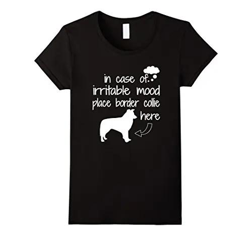 In Case of Irritable Mood Place Border Collie Here T-shirt Women Brand Kawaii Female T Shirt Harajuku Kawaii Funny Brand Tops
In Case of Irritable Mood Place Border Collie Here T-shirt Women Brand Kawaii Female T Shirt Harajuku Kawaii Funny Brand Tops