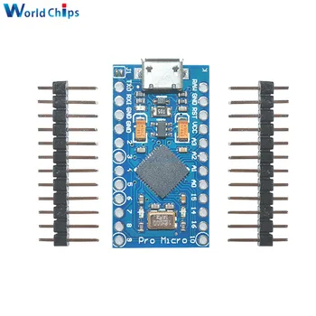 Pro Micro ATmega32U4 Micro USB Interface 5V 16MHz Board Module Repalce ATmega328 For Arduino For Leonardo R3 Pro Mini Nano V3.0
Pro Micro ATmega32U4 Micro USB Interface 5V 16MHz Board Module Repalce ATmega328 For Arduino For Leonardo R3 Pro Mini Nano V3.0