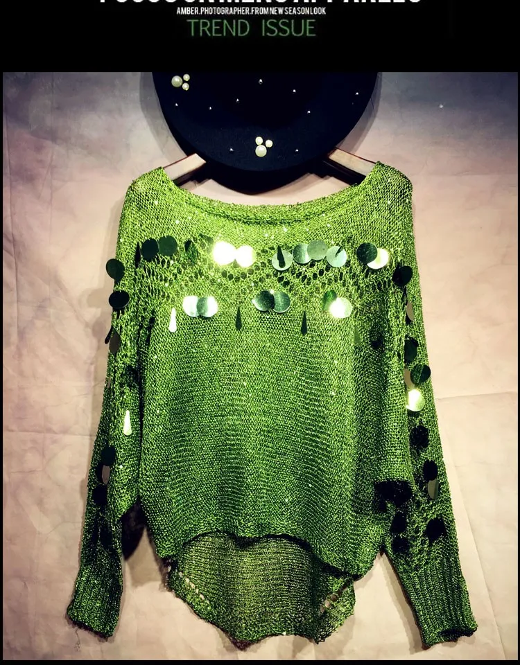 Cakucool Spring Sequined Knit Shirt Tops Women Beaded gold Lurex Sweater Casual Loose Long Sleeve Big O-neck Shiny Jumpers Tops
Cakucool Spring Sequined Knit Shirt Tops Women Beaded gold Lurex Sweater Casual Loose Long Sleeve Big O-neck Shiny Jumpers Tops