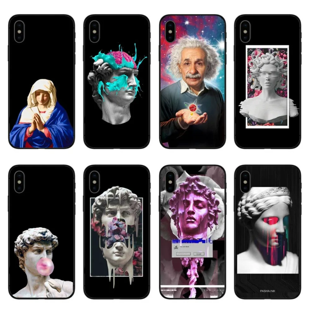 David Bless Virgin Mary Einstein Printing Phone Case For iPhone 5 5s SE 6 6S 7 8 Plus X Hard Frosted Phone Back Cover Capa Coque
David Bless Virgin Mary Einstein Printing Phone Case For iPhone 5 5s SE 6 6S 7 8 Plus X Hard Frosted Phone Back Cover Capa Coque