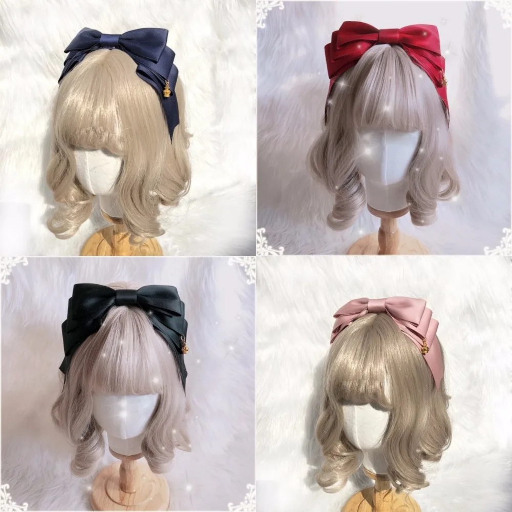 Handmade Korean Lolita Big Bow Daily KC Headband Headwear Crown Pendant Trim Hair Band Cosplay Women's Hair Accessories 9Colors
Handmade Korean Lolita Big Bow Daily KC Headband Headwear Crown Pendant Trim Hair Band Cosplay Women's Hair Accessories 9Colors