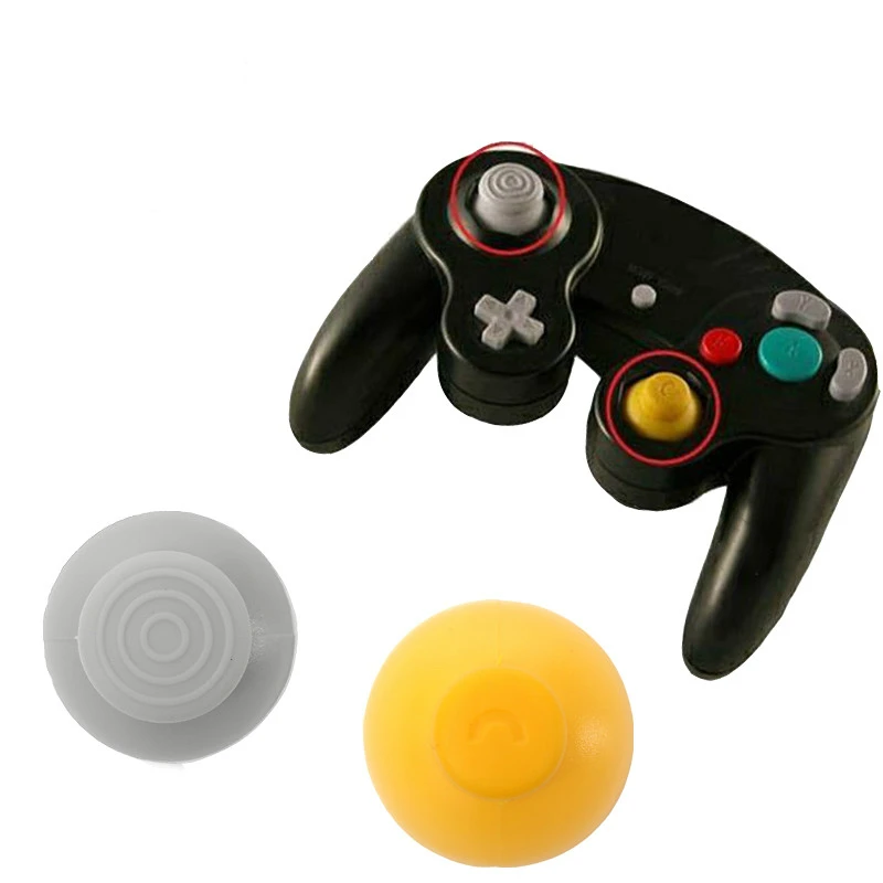 New 1 Set 2 Colors Replacement Analog Switch Thumbsticks Grips Thumb Joystick Cap For NGC gamecube GC controller
New 1 Set 2 Colors Replacement Analog Switch Thumbsticks Grips Thumb Joystick Cap For NGC gamecube GC controller