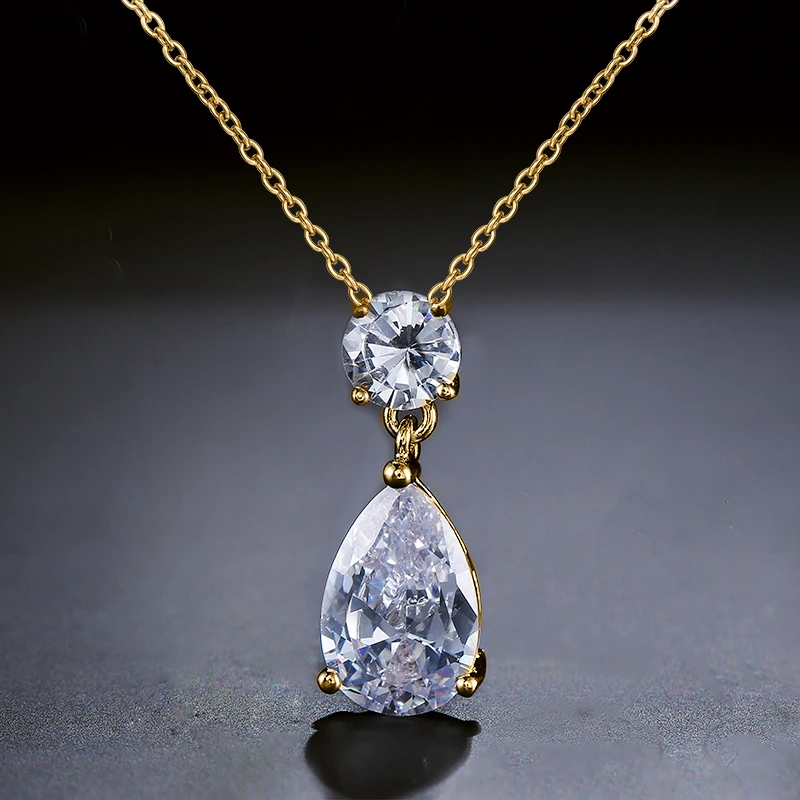 UILZ Cute White Gold Color Chain Pendant Necklace Water Drop AAA +Cubic Zircon Women girl Jewelry UN066
UILZ Cute White Gold Color Chain Pendant Necklace Water Drop AAA +Cubic Zircon Women girl Jewelry UN066