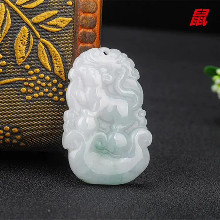 44x32x9mm Natural grade A jadeite myanmar green jade Chinese zodiac pig Mysterious protection pendants jade
44x32x9mm Natural grade A jadeite myanmar green jade Chinese zodiac pig Mysterious protection pendants jade