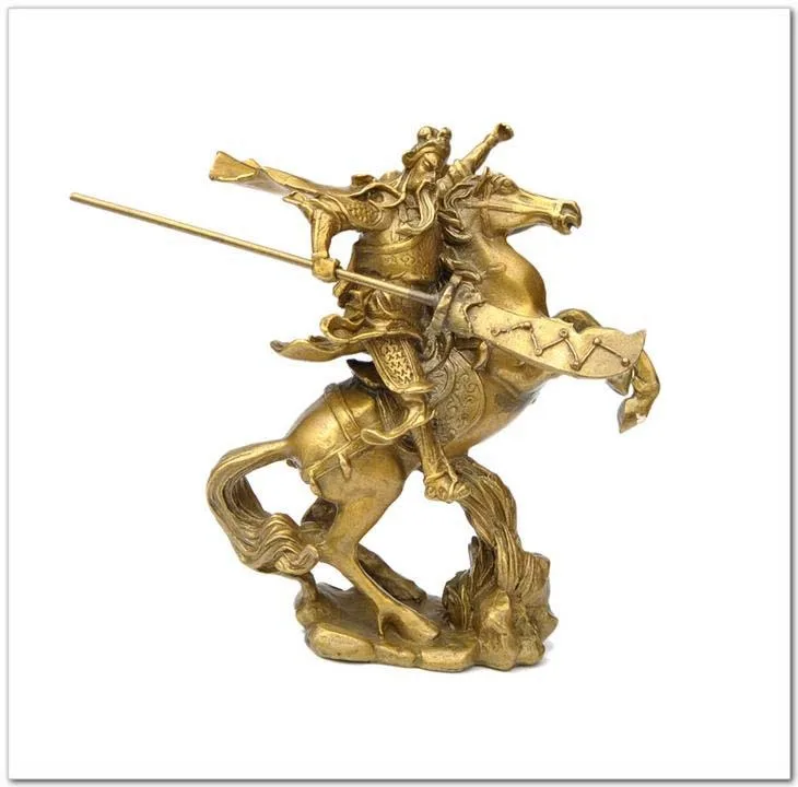 A pure brass equestrian statue of Guan Gong Wangcai home town of evil evil martial god of wealthroom Art Statue
A pure brass equestrian statue of Guan Gong Wangcai home town of evil evil martial god of wealthroom Art Statue