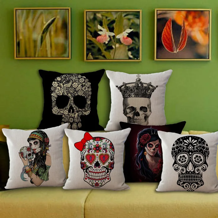 Wholesale price 1 piece Vintage Cartoon Skull Seat Cushion Decorative Home Decor Sofa Chair Throw Pillows Case 45*45cm
Wholesale price 1 piece Vintage Cartoon Skull Seat Cushion Decorative Home Decor Sofa Chair Throw Pillows Case 45*45cm