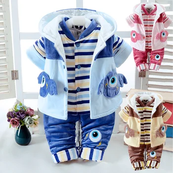 2017 Autumn & Winter Infant Baby's Clothes Set Add Cotton-Padded Thick Clothes Suits 0-2 Years Newborn Baby Three pieces/Set
2017 Autumn & Winter Infant Baby's Clothes Set Add Cotton-Padded Thick Clothes Suits 0-2 Years Newborn Baby Three pieces/Set