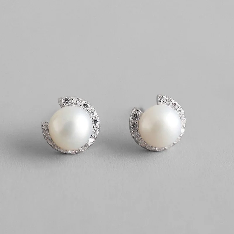 Warme Farben 925 Silver Freshwater Pearls Stud Earrings Inlaid Zircon Fashion Earrings Wedding Party Gifts Jewelry Women Earring
Warme Farben 925 Silver Freshwater Pearls Stud Earrings Inlaid Zircon Fashion Earrings Wedding Party Gifts Jewelry Women Earring