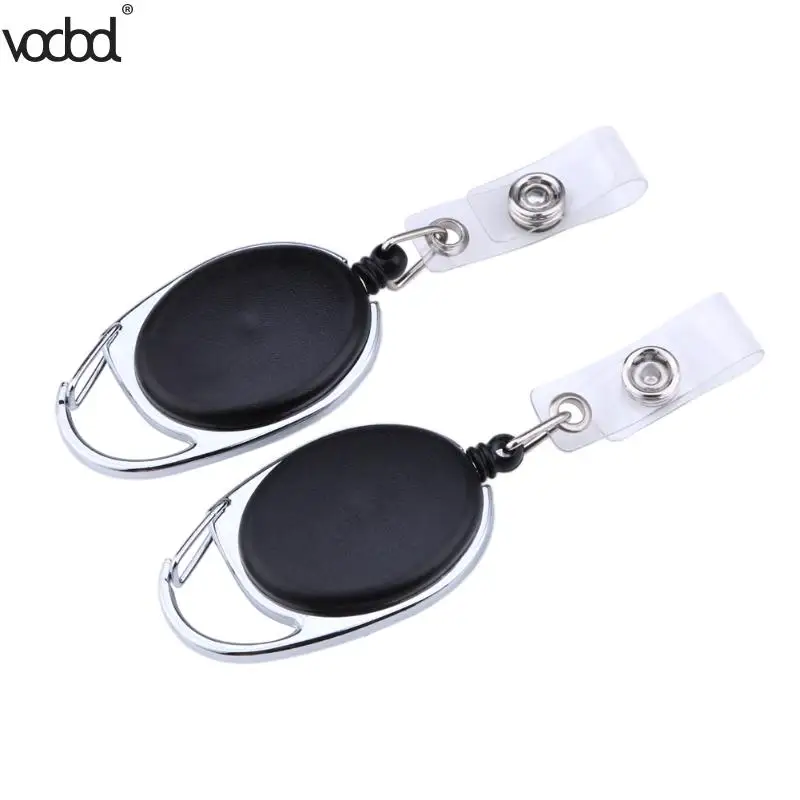 2pcs Black Retractable Pull Key Ring Chain Reel ID Lanyard Name Tag Card Holder Badge Reel Carabiner Style Retractable Holder
2pcs Black Retractable Pull Key Ring Chain Reel ID Lanyard Name Tag Card Holder Badge Reel Carabiner Style Retractable Holder