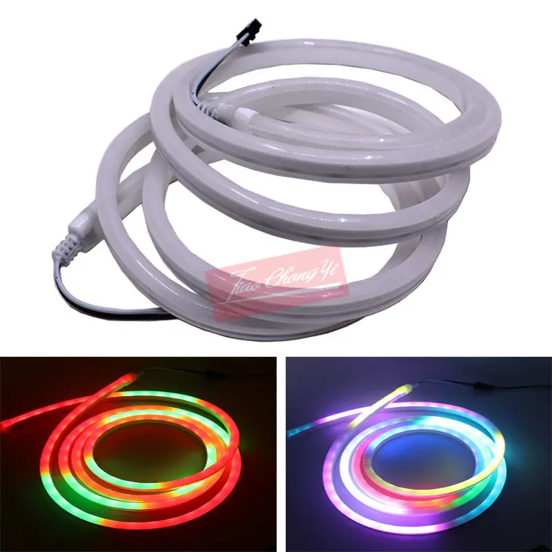 5M DC5V WS2812B (SK6812) 3535 addressable led neon pixel light,RGB full color;60leds/m with 60pixels/m; IP68 waterproof NEW
5M DC5V WS2812B (SK6812) 3535 addressable led neon pixel light,RGB full color;60leds/m with 60pixels/m; IP68 waterproof NEW