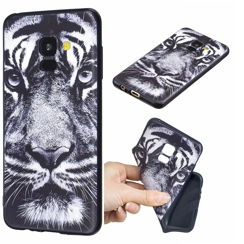 Silicon Phone Case For Samsung Galaxy A6 A8 A7 A750 J4 J6 J8 2018 J5 Black Butterfly Cases For Samsung S8 S9 Note9Soft TPU Cover (5)