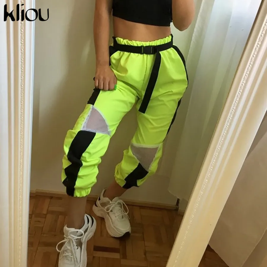 Kliou women casual pants 2019 summer fashion mesh patchwork cargo pants elastic high waist female fashion street trousers
Kliou women casual pants 2019 summer fashion mesh patchwork cargo pants elastic high waist female fashion street trousers