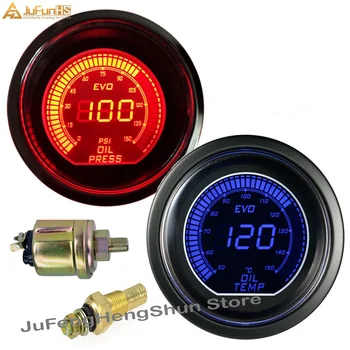 2 inch 52mm Car Oil Temp Gauge + Oil Pressure Gauges Blue and Red LED Light 12V Car Digital Fuel Temperature Meter with Sensor
2 inch 52mm Car Oil Temp Gauge + Oil Pressure Gauges Blue and Red LED Light 12V Car Digital Fuel Temperature Meter with Sensor
