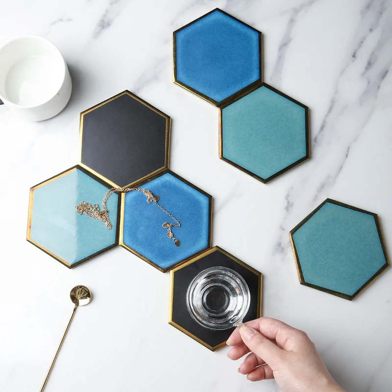 Luxury hexagon Ceramic coast Europe Phnom Penh Table Cushion Cup pad Coffee Tea Tablemat Black Green Blue non slip 1pc placemat
Luxury hexagon Ceramic coast Europe Phnom Penh Table Cushion Cup pad Coffee Tea Tablemat Black Green Blue non slip 1pc placemat