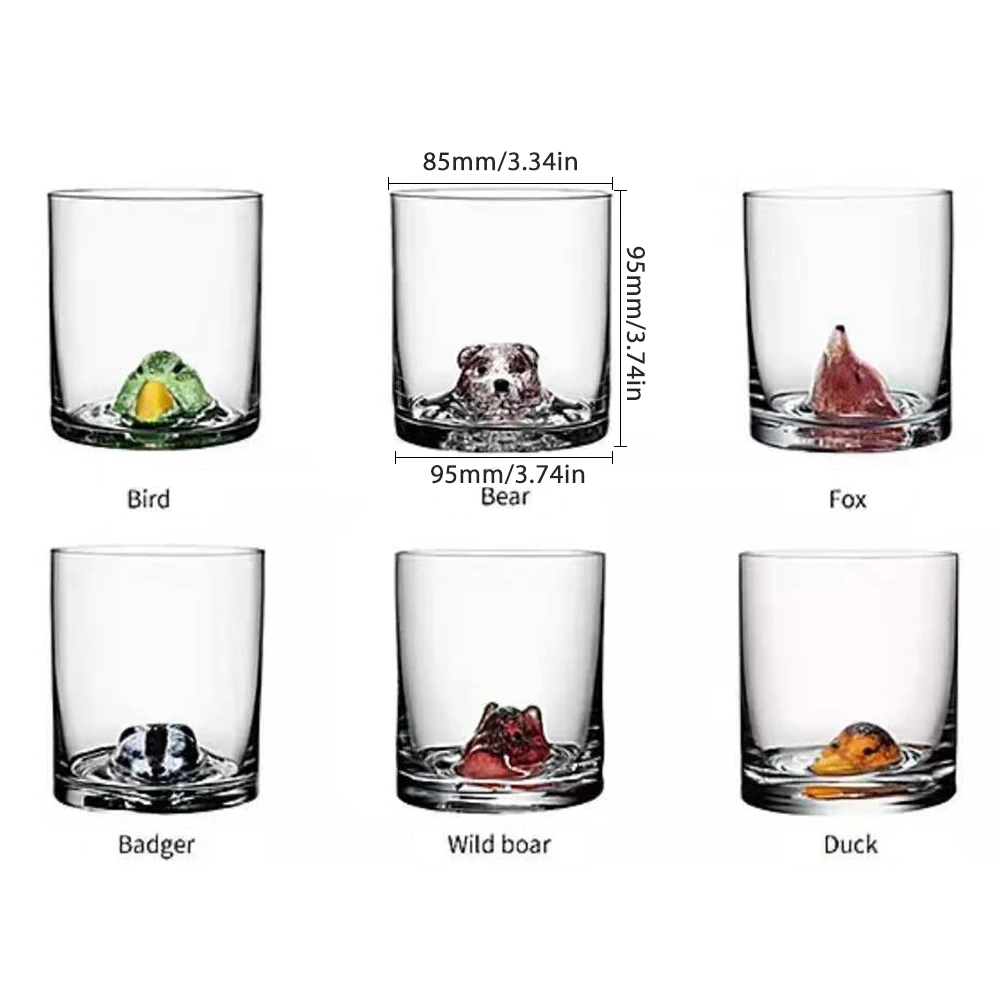 1Pcs 360ML New Arrival Creative Animal Cup Cute Pet Design Bear Bird Glass For Tea Beer Water Cup Lead-Free Ultra-Clarity Glass
1Pcs 360ML New Arrival Creative Animal Cup Cute Pet Design Bear Bird Glass For Tea Beer Water Cup Lead-Free Ultra-Clarity Glass