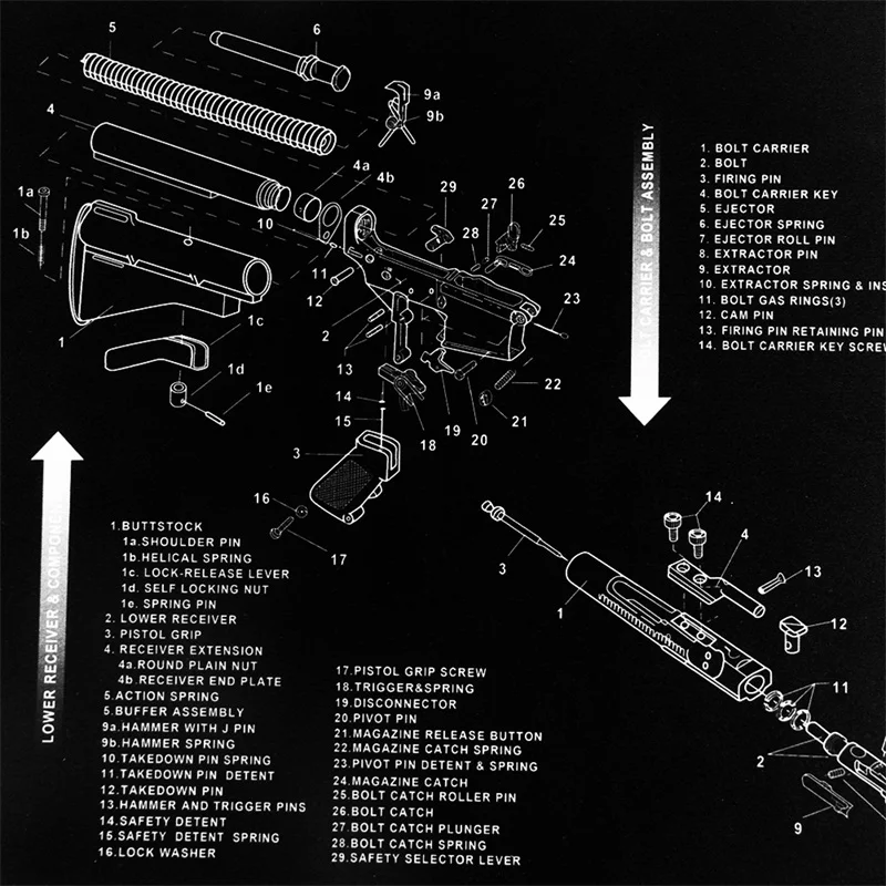 AR15 Gun Cleaning Bench Mat 37-71 (4)