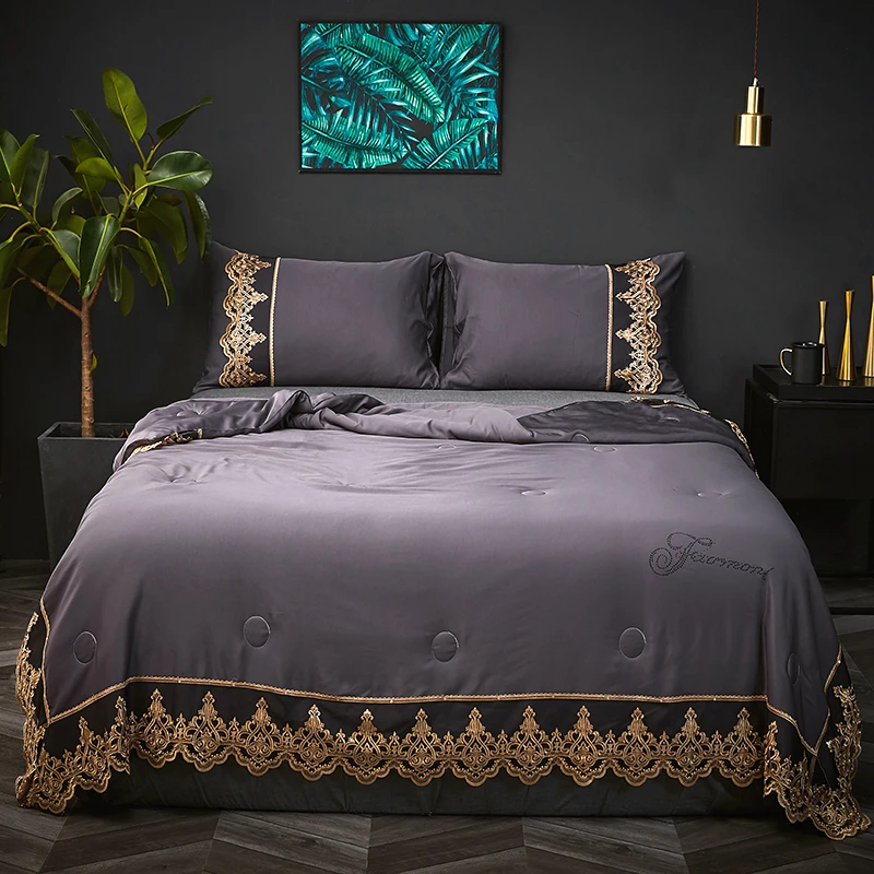 Designer new style Summer Quilt Air Condition Blanket Adult Comforter Bed Cover High-end lace edging Multi-color options #s
Designer new style Summer Quilt Air Condition Blanket Adult Comforter Bed Cover High-end lace edging Multi-color options #s