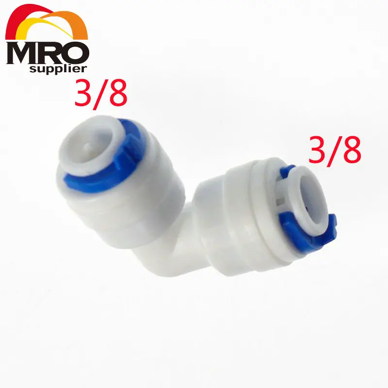 3/8" OD Hose Elbow Connection Quick Connector RO Water Reverse Osmosis Aquarium System Fittings ST009 B
3/8" OD Hose Elbow Connection Quick Connector RO Water Reverse Osmosis Aquarium System Fittings ST009 B
