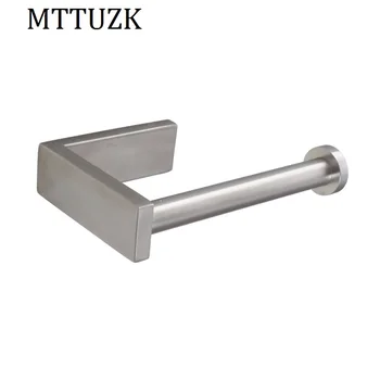 MTTUZK SU304 stainless steel brushed paper holder Square fixed Roll paper holder without cover paper rack Toilet accessories K08
MTTUZK SU304 stainless steel brushed paper holder Square fixed Roll paper holder without cover paper rack Toilet accessories K08