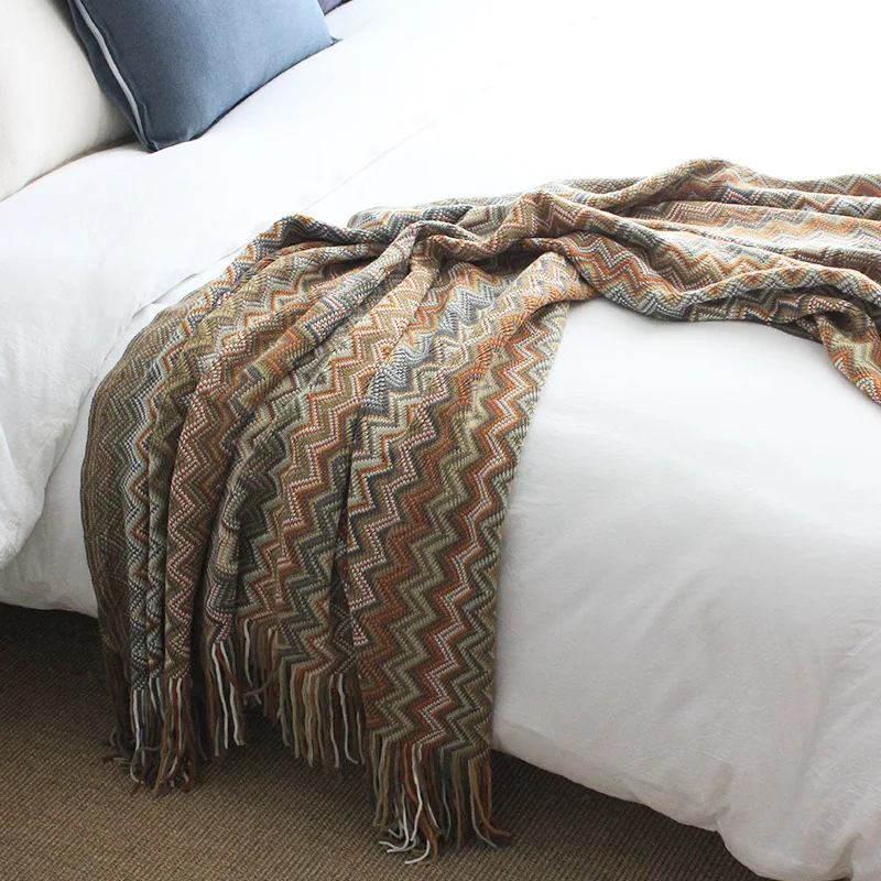 Drop Shipping Bohemian Striped scarf Car Aircondition Knitted Throw Blankets for Beds Plaids Bedspread Bed Sofa Cover
Drop Shipping Bohemian Striped scarf Car Aircondition Knitted Throw Blankets for Beds Plaids Bedspread Bed Sofa Cover