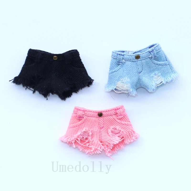 1 шт. милые джинсовые шорты для кукол Ob11 Holala Blyth Middle Ixdoll аксессуары одежды | Игрушки