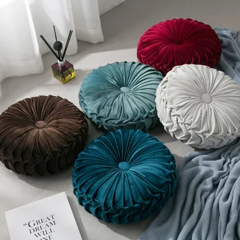 Velvet Pleated Round Pumpkin Throw Pillow Couch Cushion Floor Pillow Decorative For Home Sofa Chair Bed and Car
Velvet Pleated Round Pumpkin Throw Pillow Couch Cushion Floor Pillow Decorative For Home Sofa Chair Bed and Car