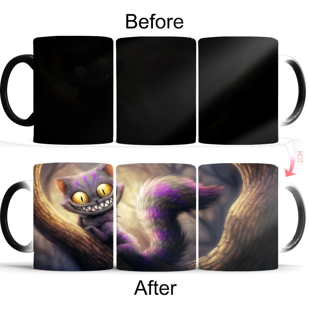 light magic cat 350ml Heat sensitive Coffee mug cup Porcelain Magic Color changing Tea Cups mug
light magic cat 350ml Heat sensitive Coffee mug cup Porcelain Magic Color changing Tea Cups mug