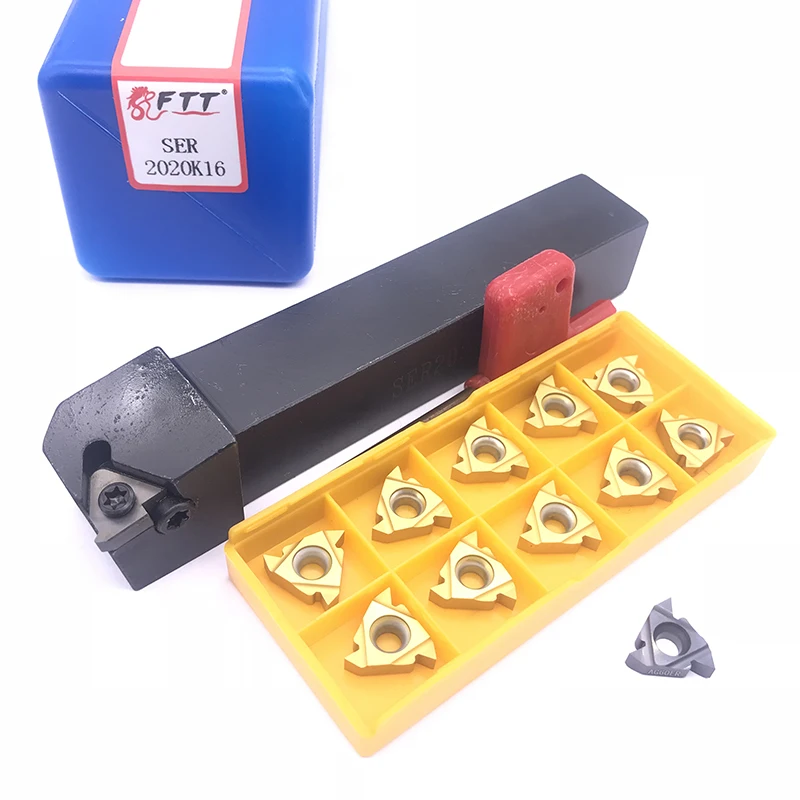 1pcs SER2020K16 CNC Lathe Turning Tool Holder Boring Bar with 11pcs 16ER AG60 Blade Insert Machine Accessories Turning Tool Set
1pcs SER2020K16 CNC Lathe Turning Tool Holder Boring Bar with 11pcs 16ER AG60 Blade Insert Machine Accessories Turning Tool Set