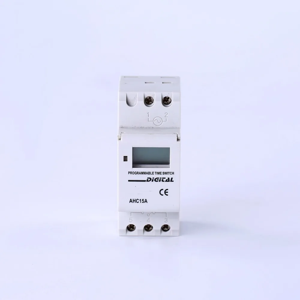 AHC15A 16A AHC20A 20A Weekly Programmable LCD Digital Time switch, Din rail Timer switch
AHC15A 16A AHC20A 20A Weekly Programmable LCD Digital Time switch, Din rail Timer switch